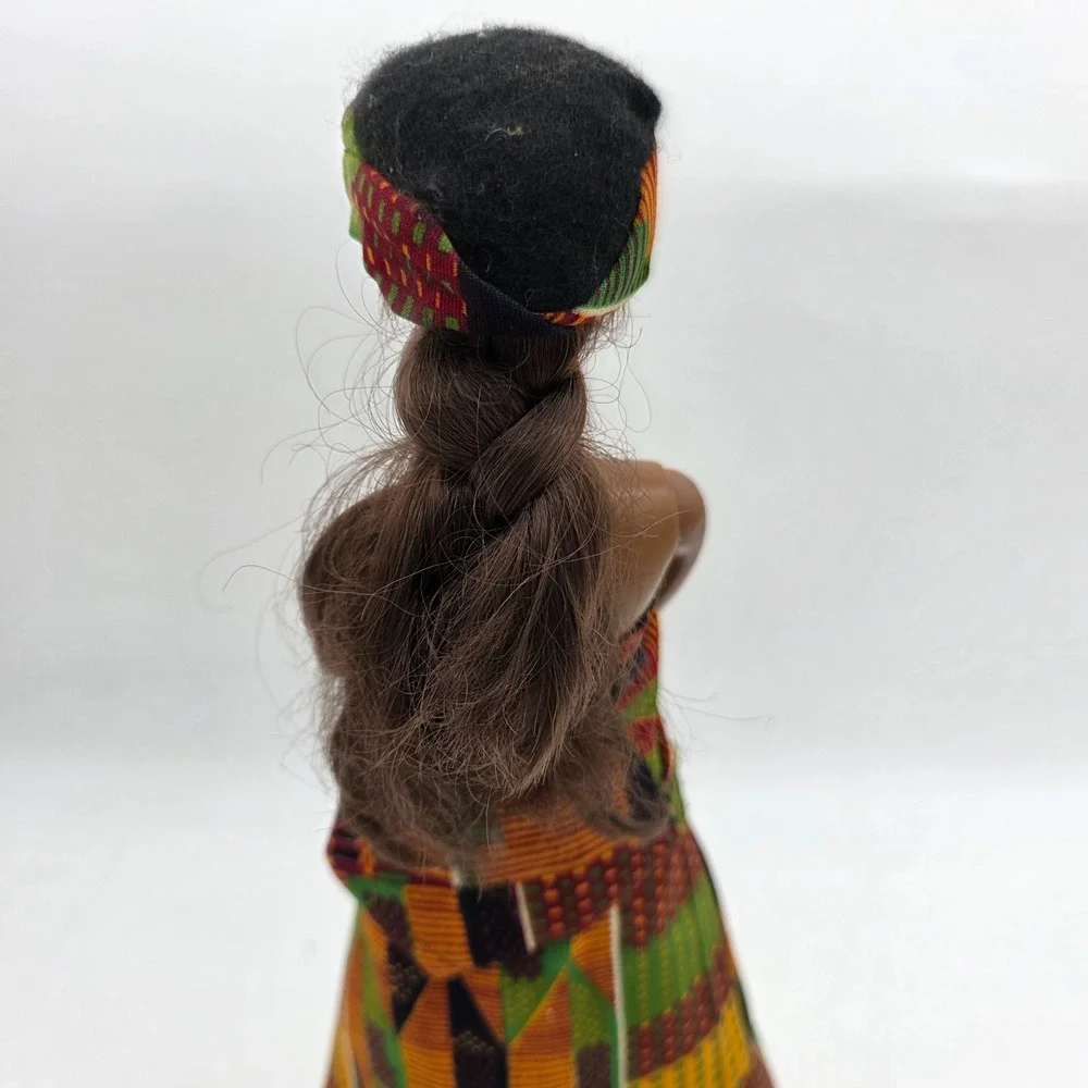 Mattel Barbie African Heritage Fashion Doll Colorful Outfit Kente